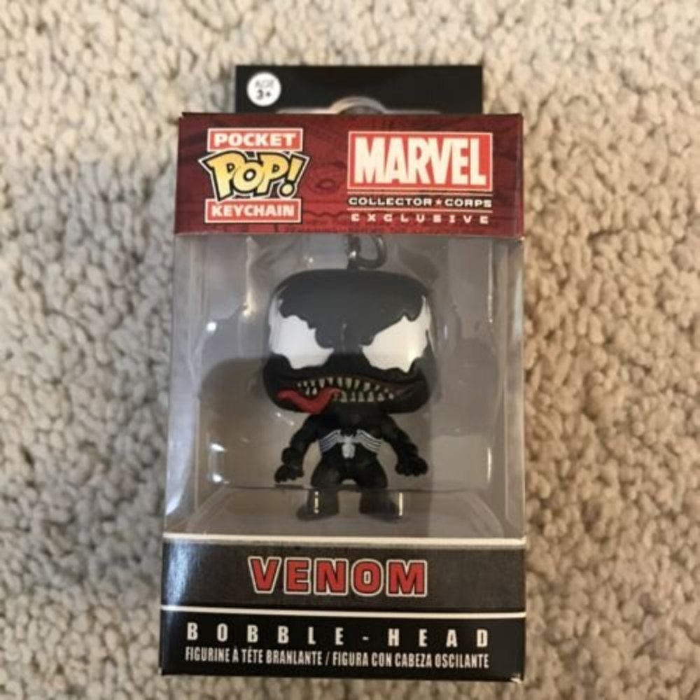 Funko Pocket Pop Marvel Collector Corps Exclusive Venom Keychain NEW In Box
